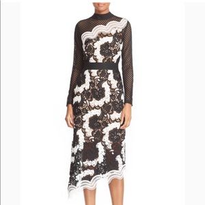 Self portrait stylish evening dress